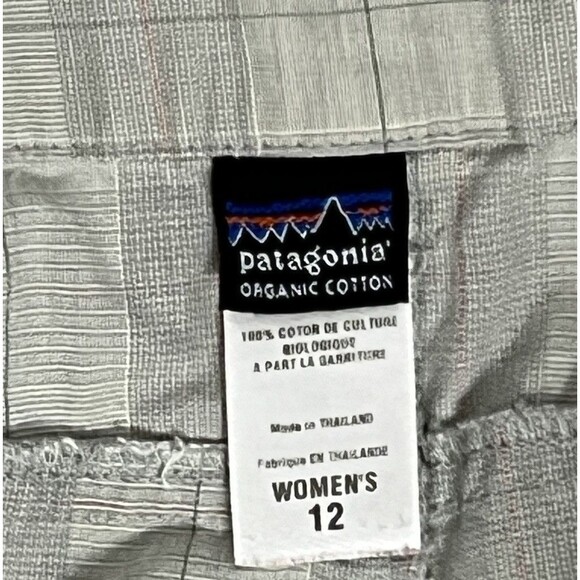Patagonia Women 12 Plaid Bermuda‎ Chino Shorts Organic Cotton Outdoor Hiking - Picture 5 of 5